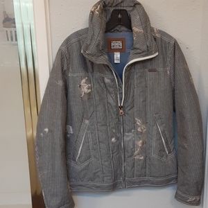 Vintage hunting jacket with faux distress